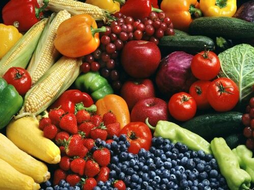 Frutta e verdura per l'osteocondrosi della colonna vertebrale