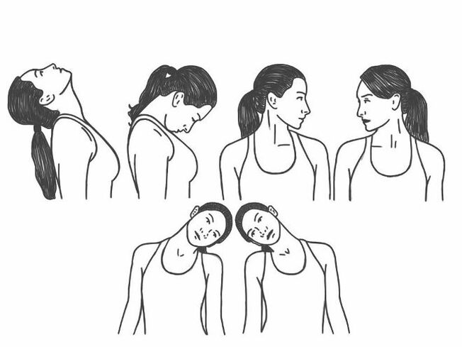 Esercizi medici per l'osteocondosio della colonna cervicale